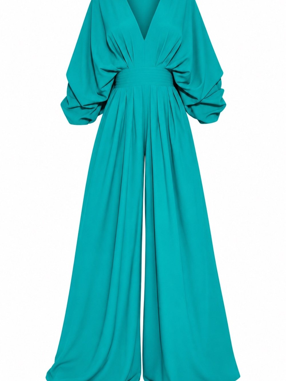 Fashion Nova Shout It Out Teal Wide Leg Jumpsuit 2X NWT Plus Size